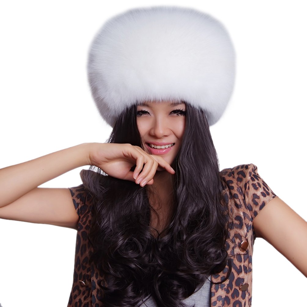 Genuine Fox Russian Ushanka Hats for Women - Winter Fur Hat in Multiple Colors - Perfect for Cold Weather, Outdoor Activities & Fashion Accessories