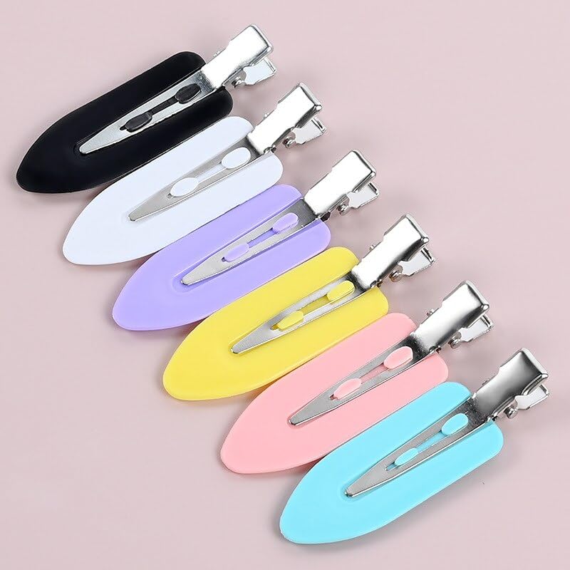 4pcs No Bend Hair Clips - Crease-Free Barrettes for Women & Girls, Perfect for Curly Hair Styling & Makeup Accessories (Great for Daily Use, Parties & Salon Styling)