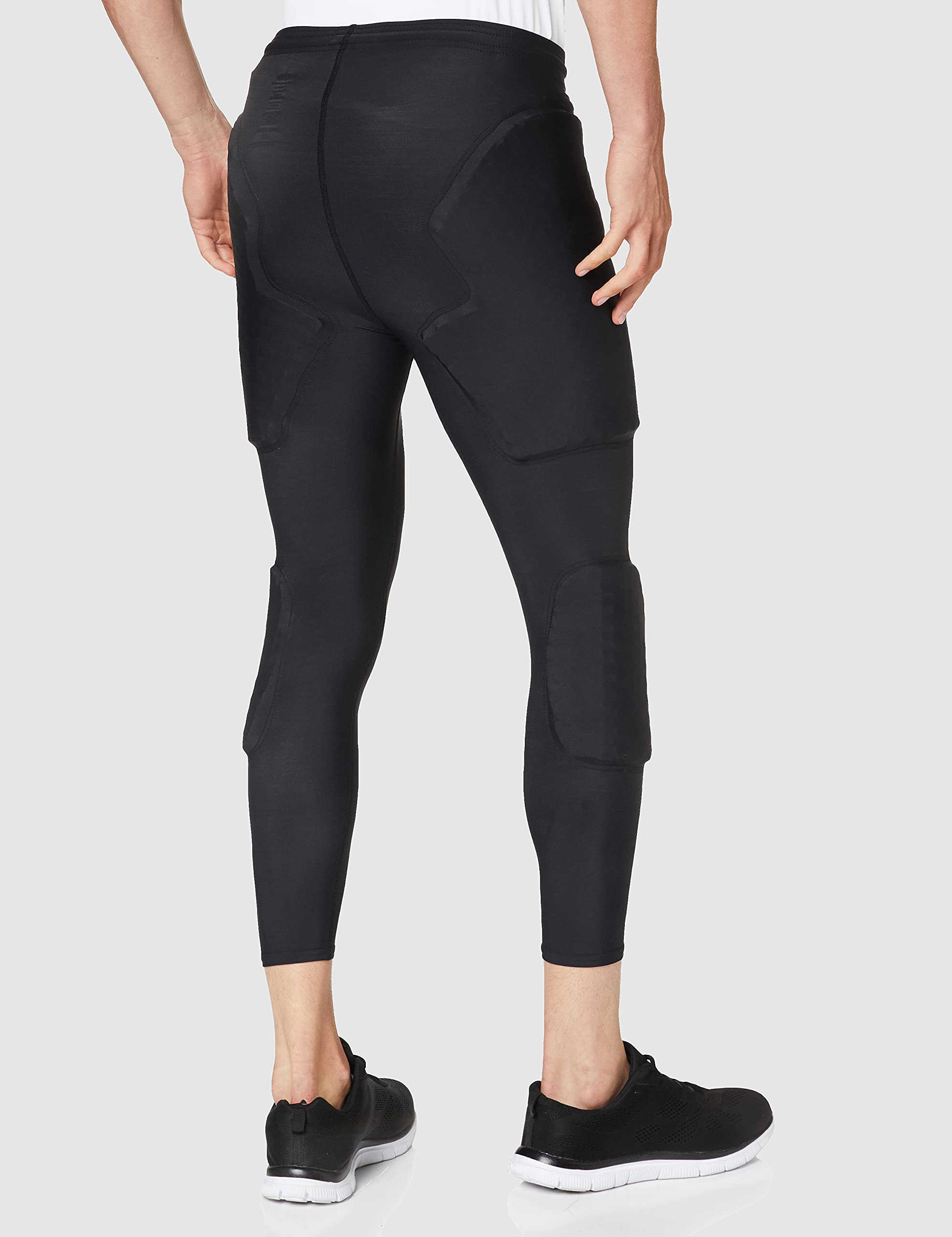 McDavid HexPad 3/4 Padded Goalkeeper Compression Base Layer Soccer Pants - Protective Leggings for Soccer Goalies with Impact Protection - Perfect for Training, Matches & Goalkeeper Drills