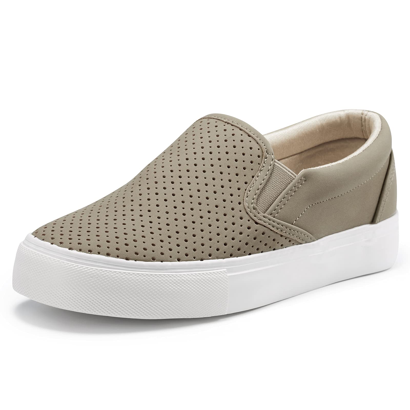 JENN ARDOR Women's Slip-On Sneakers - Comfortable Walking Shoes for Women - Lightweight Casual Flats for Everyday Wear - Perfect for Work, Travel & Running Errands
