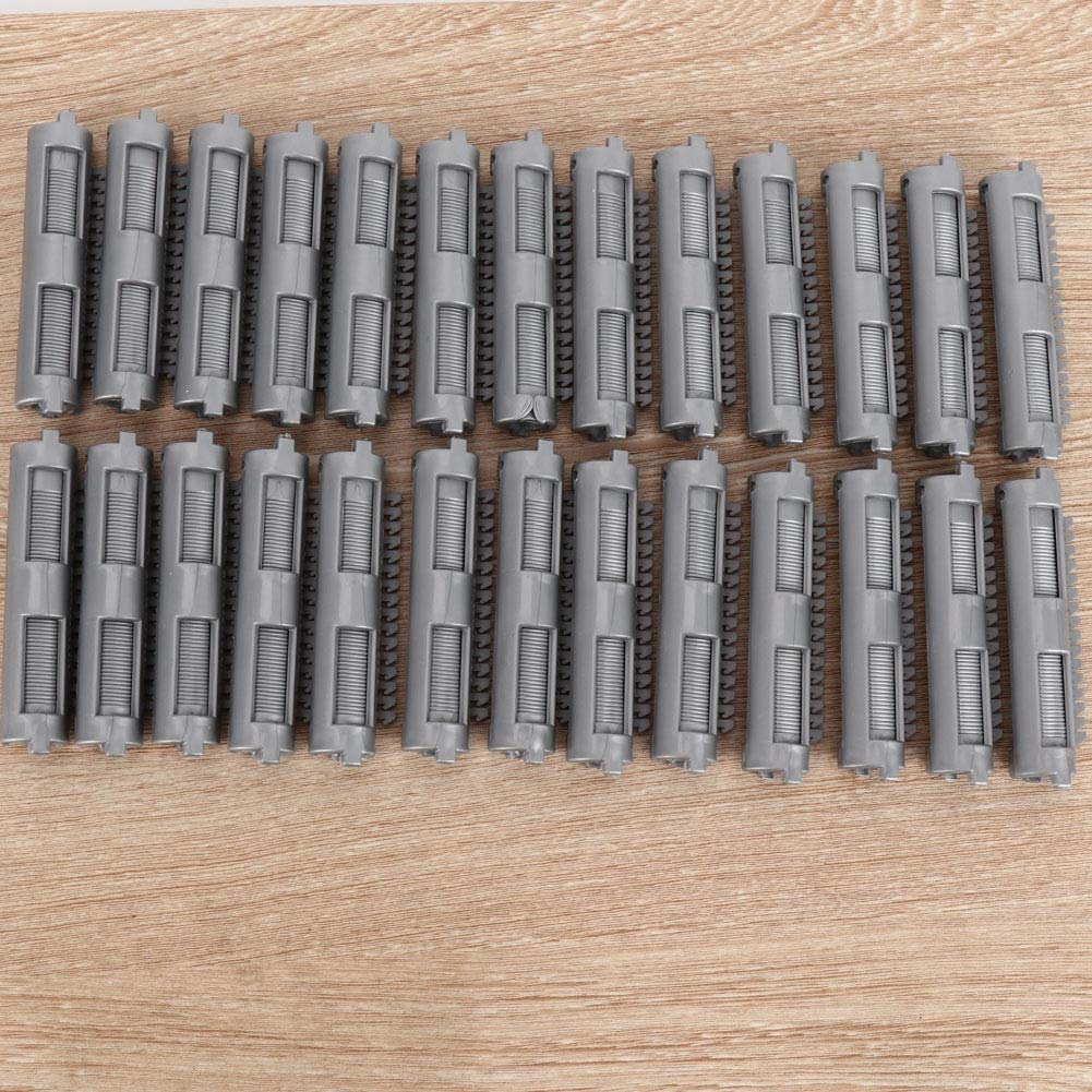 25pcs Hair Perm Rods Set - Gray Air Bang Styling Bars & Morgan Perm Curling Tools for Salon-Quality Waves at Home | Perfect for DIY Hairstyling, Salon Treatments & Special Occasion Looks