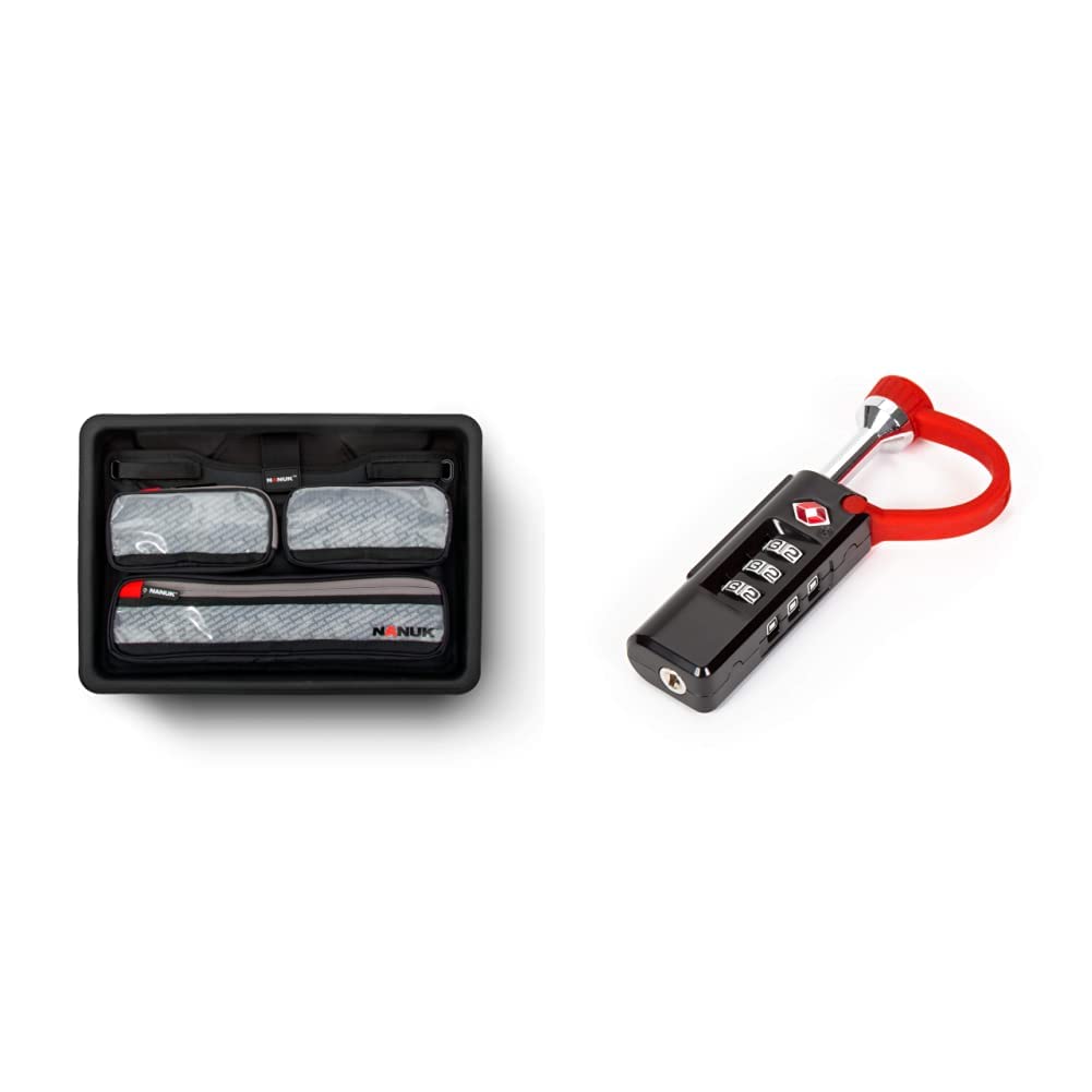 Nanuk 920-LIDO Lid Organizer for 920 Nanuk Case - TSA Approved Case Lock (Black) | Perfect for Travel, Photography & Equipment Storage | 900-TSA Lock NANUK