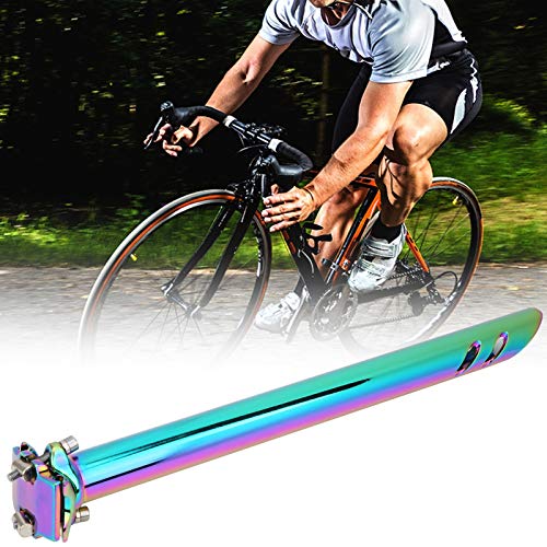 Lightweight CNC Aluminum Alloy 400MM Bike Seatpost - Adjustable MTB/Road Bike Saddle Post (27.2x400mm) for Mountain, Road & BMX Bikes | Perfect for Commuting, Trail Riding & Urban Cycling