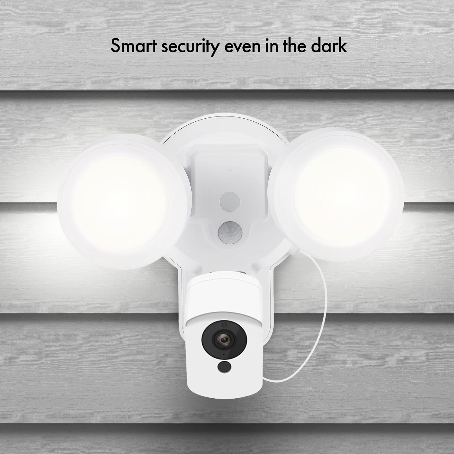 4-in-1 Wyze Cam Floodlight with Built-in Charger, Wall Mount & Weatherproof Case - Perfect for Outdoor Security, Home Monitoring & Night Vision (Camera Sold Separately) - Ideal for Backyard, Garage & Front Door Surveillance