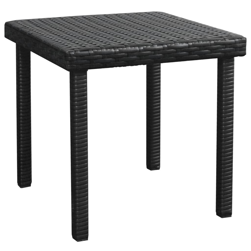 **Premium Outdoor Sun Lounger Chair - Adjustable Beach Lounge Chair with Cushion & Side Table - Durable Poly Rattan in Black - Perfect for Poolside, Balcony, Yard, Garden & Patio Relaxation**