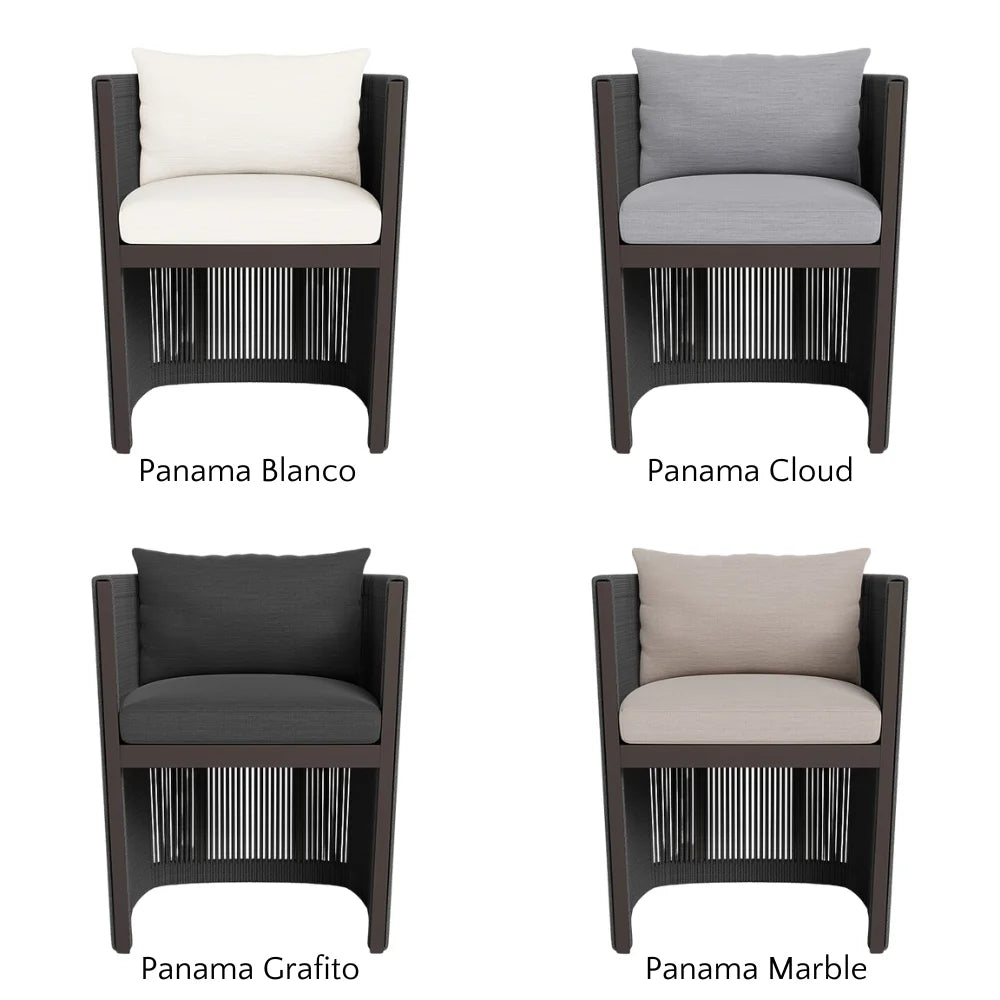 Antigua Outdoor Dining Armchair - Weather-Resistant Patio Chair for Garden, Poolside & Restaurant Use - Comfortable & Durable All-Weather Furniture