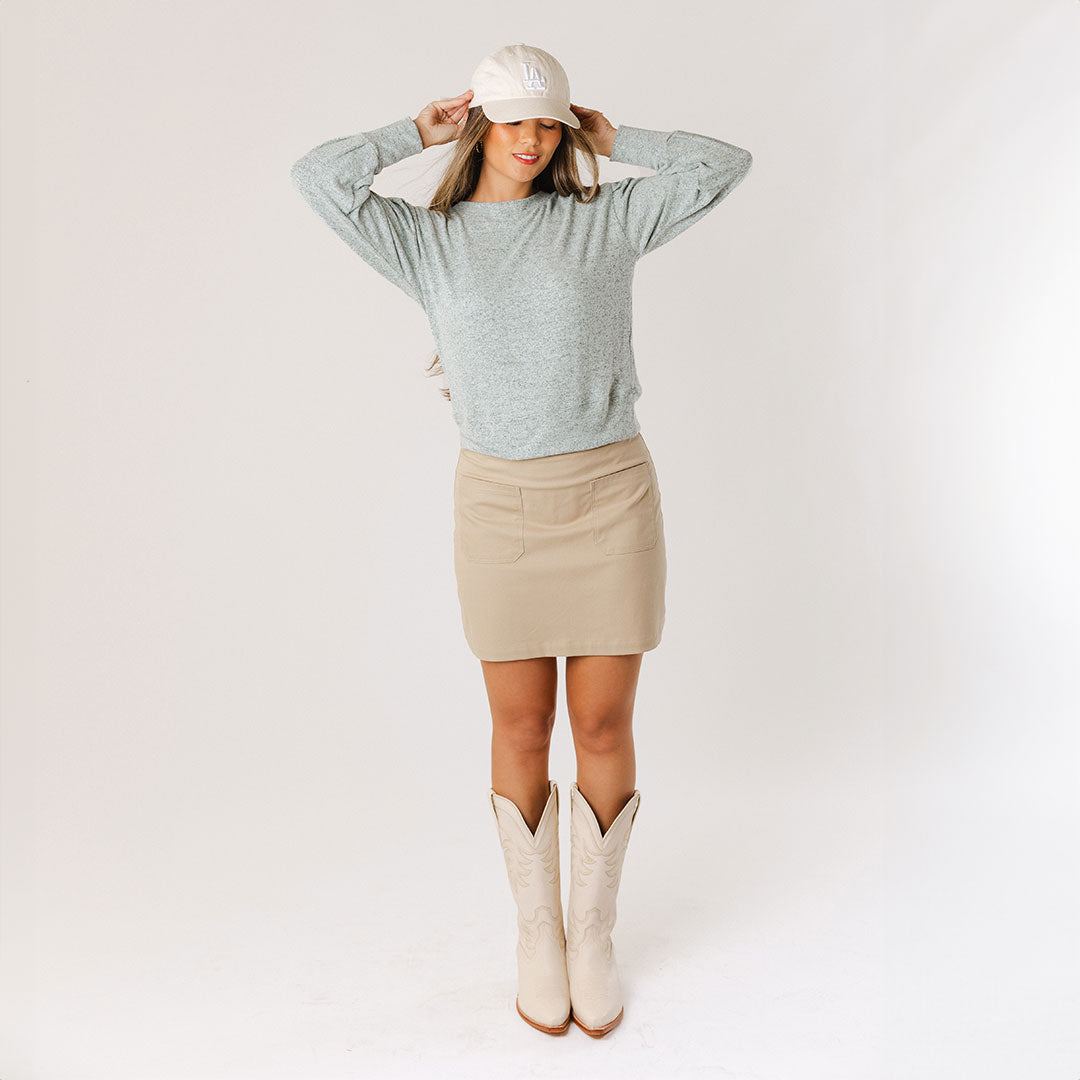 Serena Women's Mint Green Blouse - Elegant Casual Tops for Work & Everyday Wear | Perfect for Office, Date Night & Spring Outfits