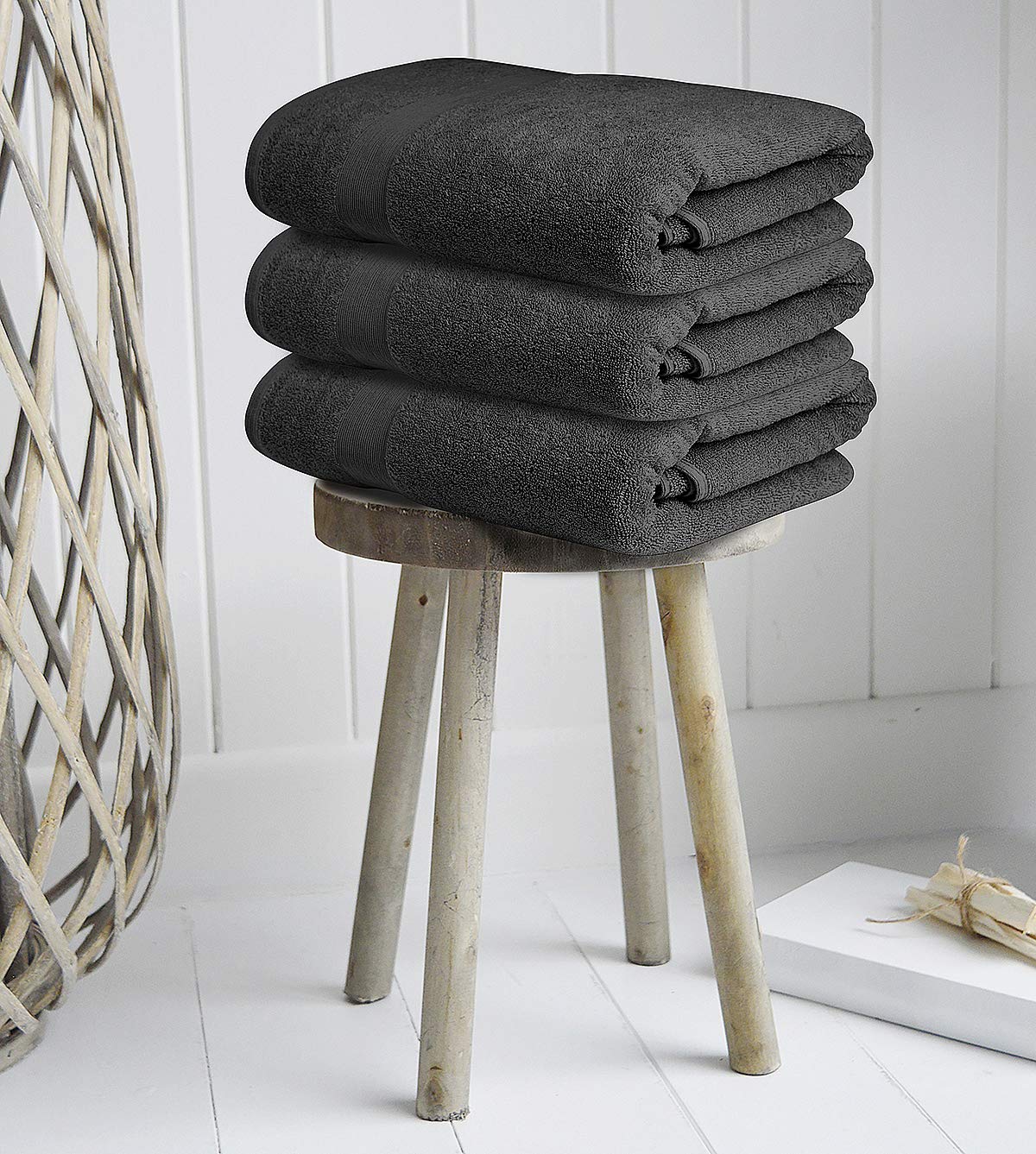 **Softolle 100% Cotton Luxury Bath Towels Set of 4 - Ultra Soft, Absorbent & Eco-Friendly (27