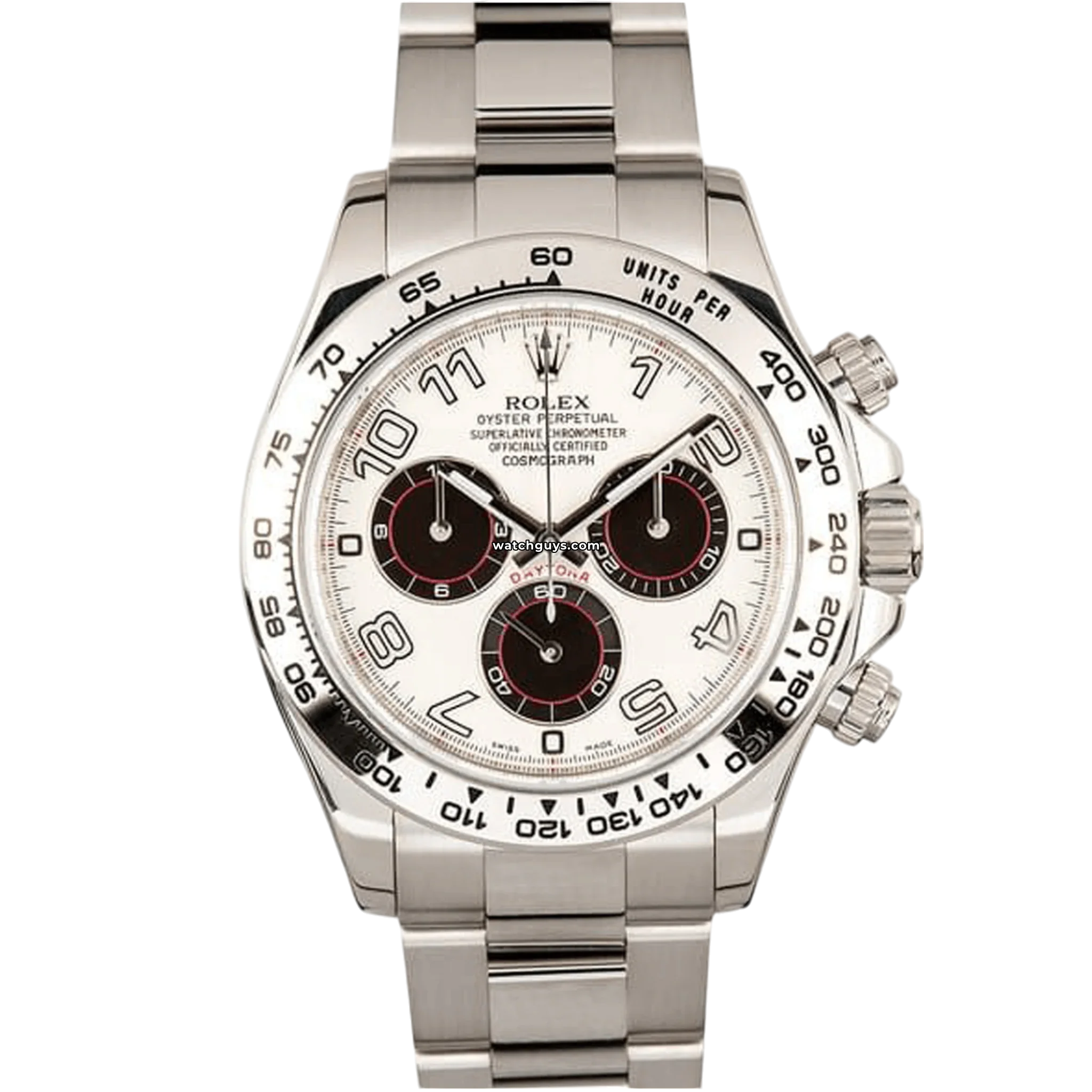 Rolex Daytona 116509 Men's Watch - 40mm Stainless Steel, White Dial, Chronograph - Perfect for Luxury Gifts, Business & Formal Occasions