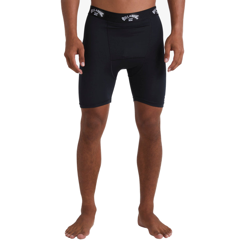 Billabong Men's All Day Compression Surf Shorts - Rash Guard Swim Trunks for Surfing, Swimming & Beach Activities - Black