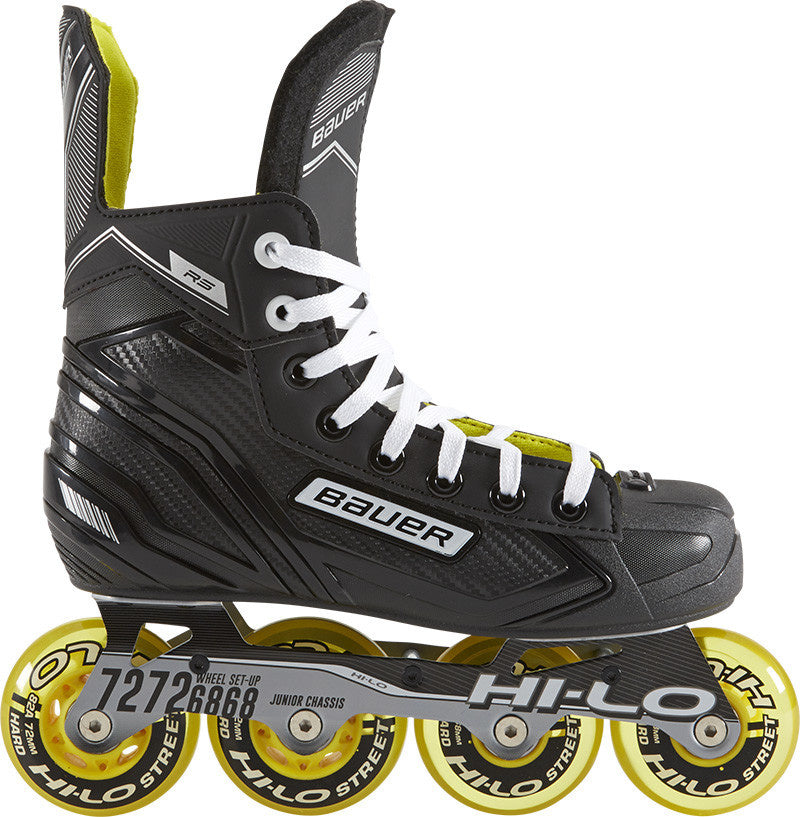 Bauer RS Senior Inline Hockey Skates - High-Performance Roller Skates for Men & Women - Perfect for Outdoor & Indoor Hockey Games, Training, and Fitness