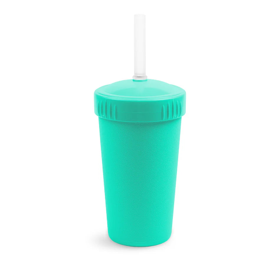 RePlay Straw Cup with No Pull Out Silicone Straw - Leak Proof Sippy Cup for Toddlers - BPA Free Kids Drinking Cup for Home, Travel & Daycare