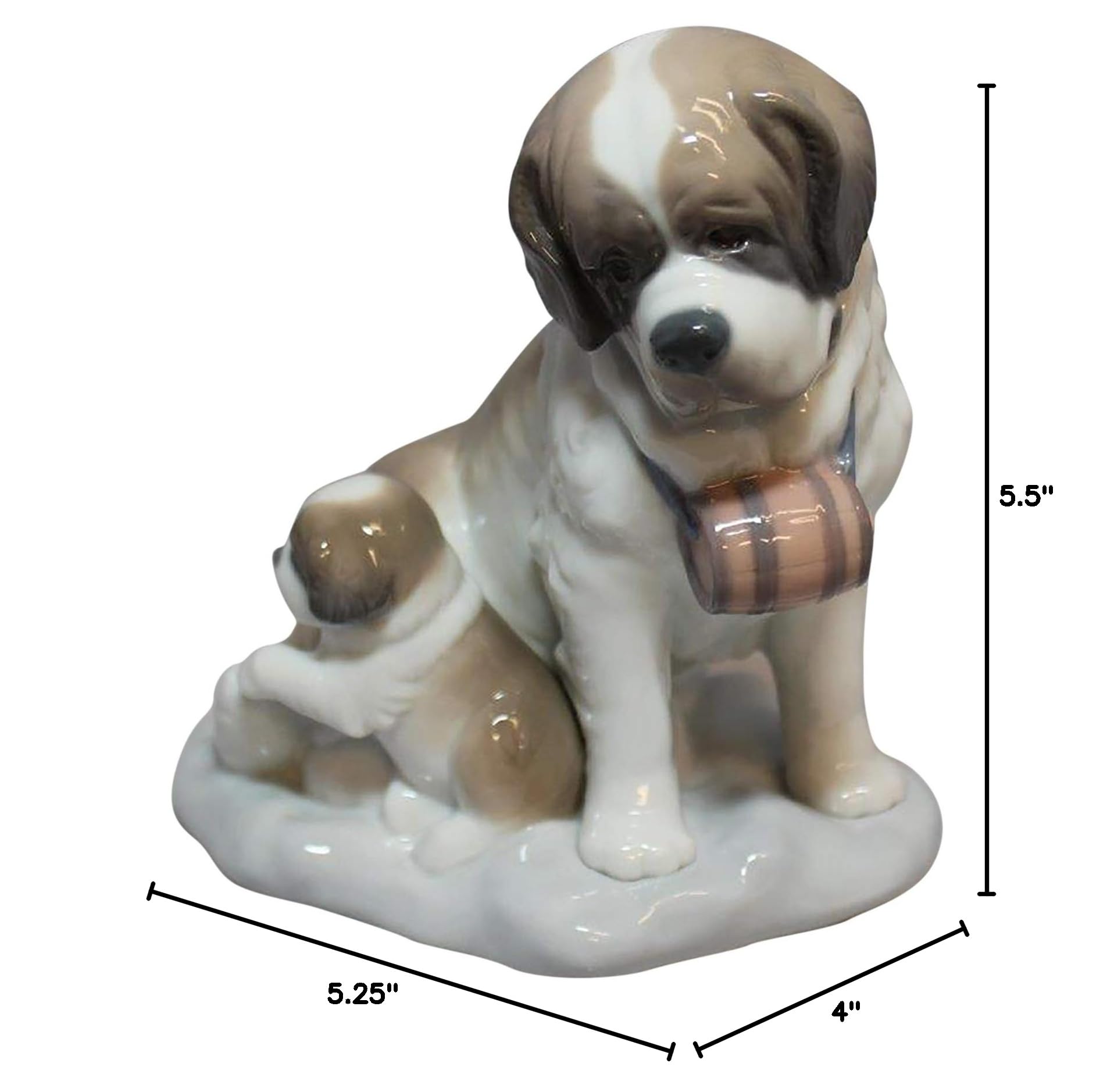 Lladro Figurine 8170 Baby-Sitting Dogs - Handcrafted Porcelain Collectible Statue for Home Decor & Gift Giving