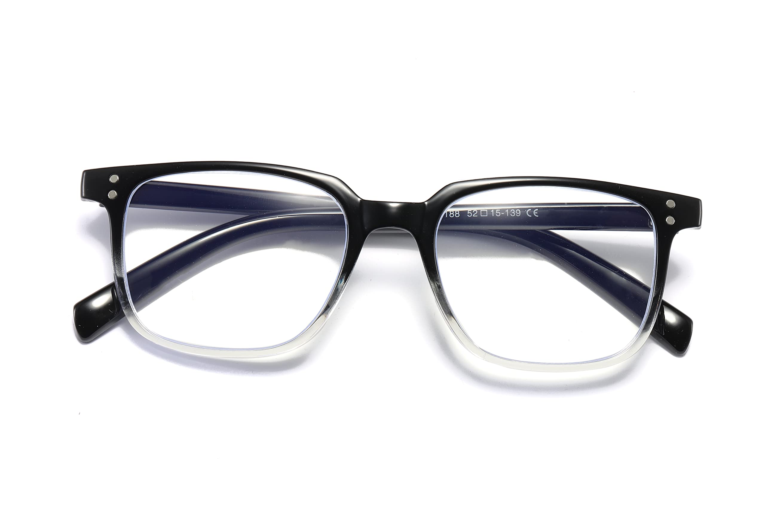 B&Q 4 Pairs Unisex Blue Light Blocking Reading Glasses - Anti Eye Strain Computer Readers for Men & Women - Perfect for Office Work, Gaming & Screen Time