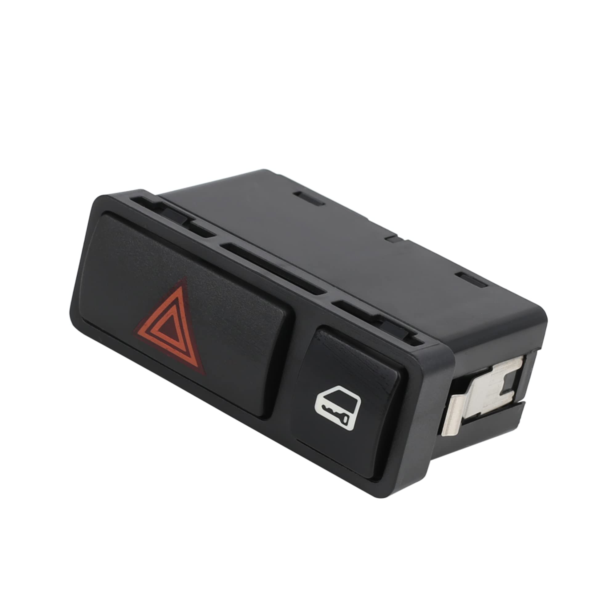 ACROPIX Hazard Warning Light & Door Central Locking Switch Compatible with BMW 328Ci - 1 Pack Black | Interior Car Accessories for Enhanced Safety & Convenience
