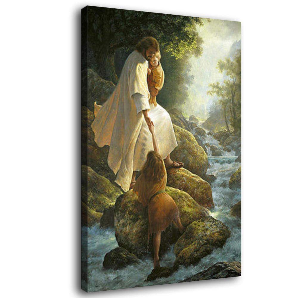 Greg Olsen 'Be Not Afraid' Canvas Wall Art Print - Modern Religious Inspirational Poster for Bedroom, Living Room & Office Decor - Perfect for Home, Church & Gift Giving