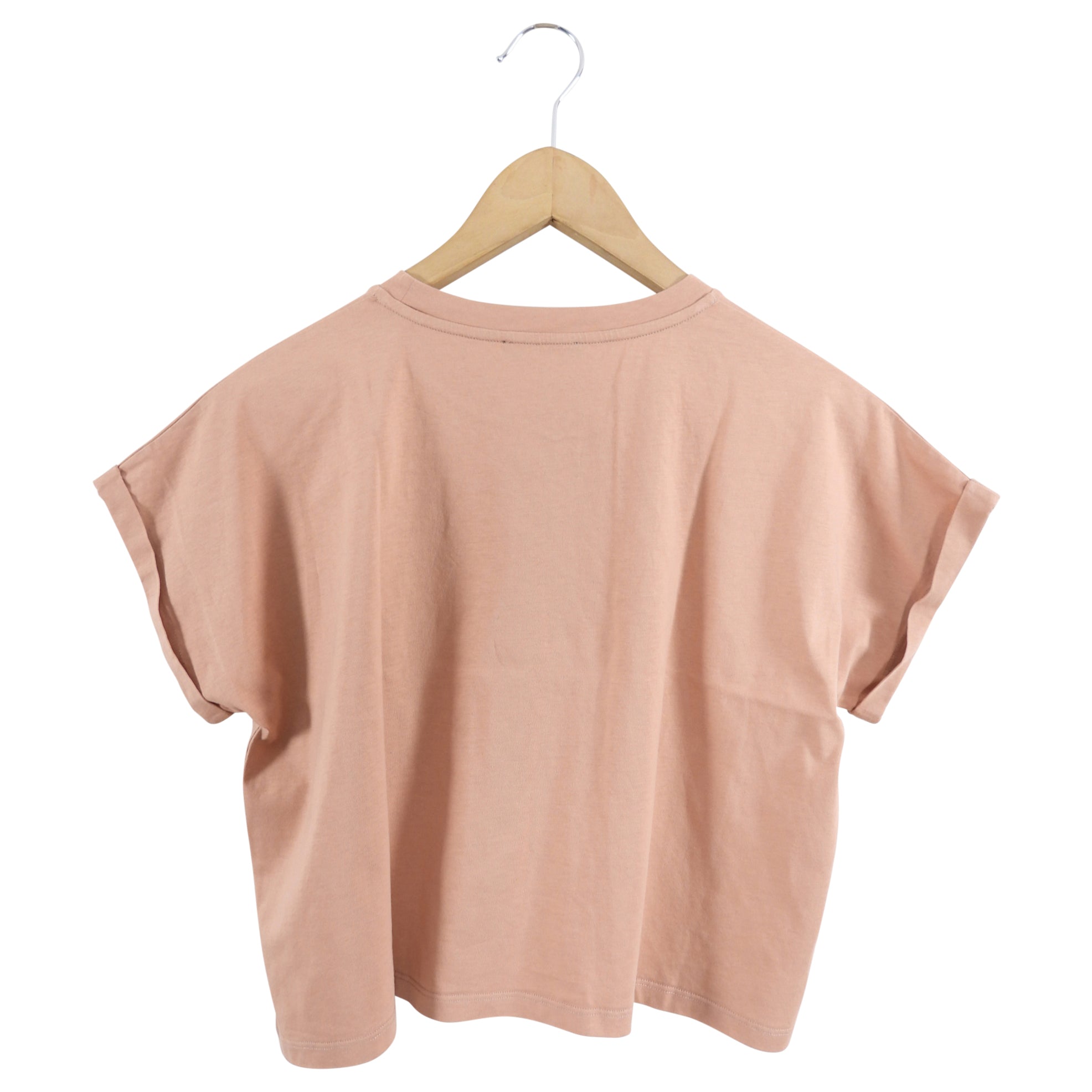 Balmain Logo T-Shirt in Nude & Quartz Pink - Soft Cotton Crewneck Tee for Women | Perfect for Casual Wear, Layering & Everyday Outfits