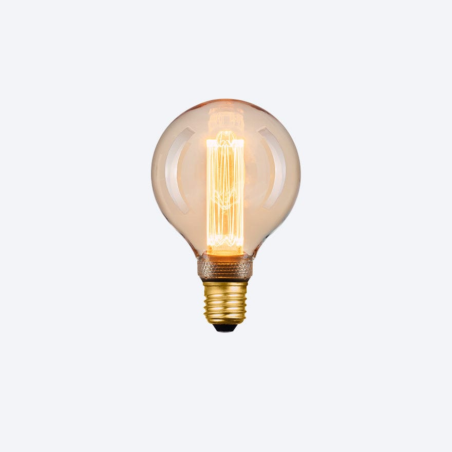G95 E27 4W LED Bulb - Energy Efficient Light Bulb for Home, Office & Outdoor Use - Warm White Lighting Solution