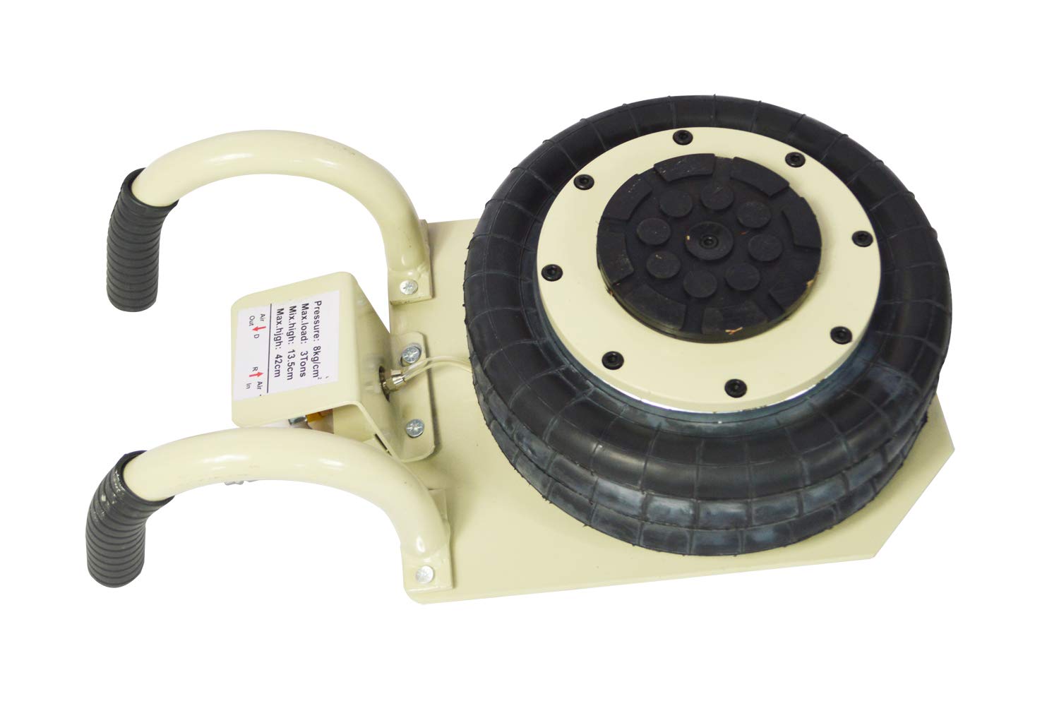 3 Ton TECHTONGDA Triple Bag Air Jack - Pneumatic Lift Inflatable Car Jack with Curved Handle for Vehicle Repair & Tire Change | Ideal for Emergency Roadside Assistance & Garage Maintenance