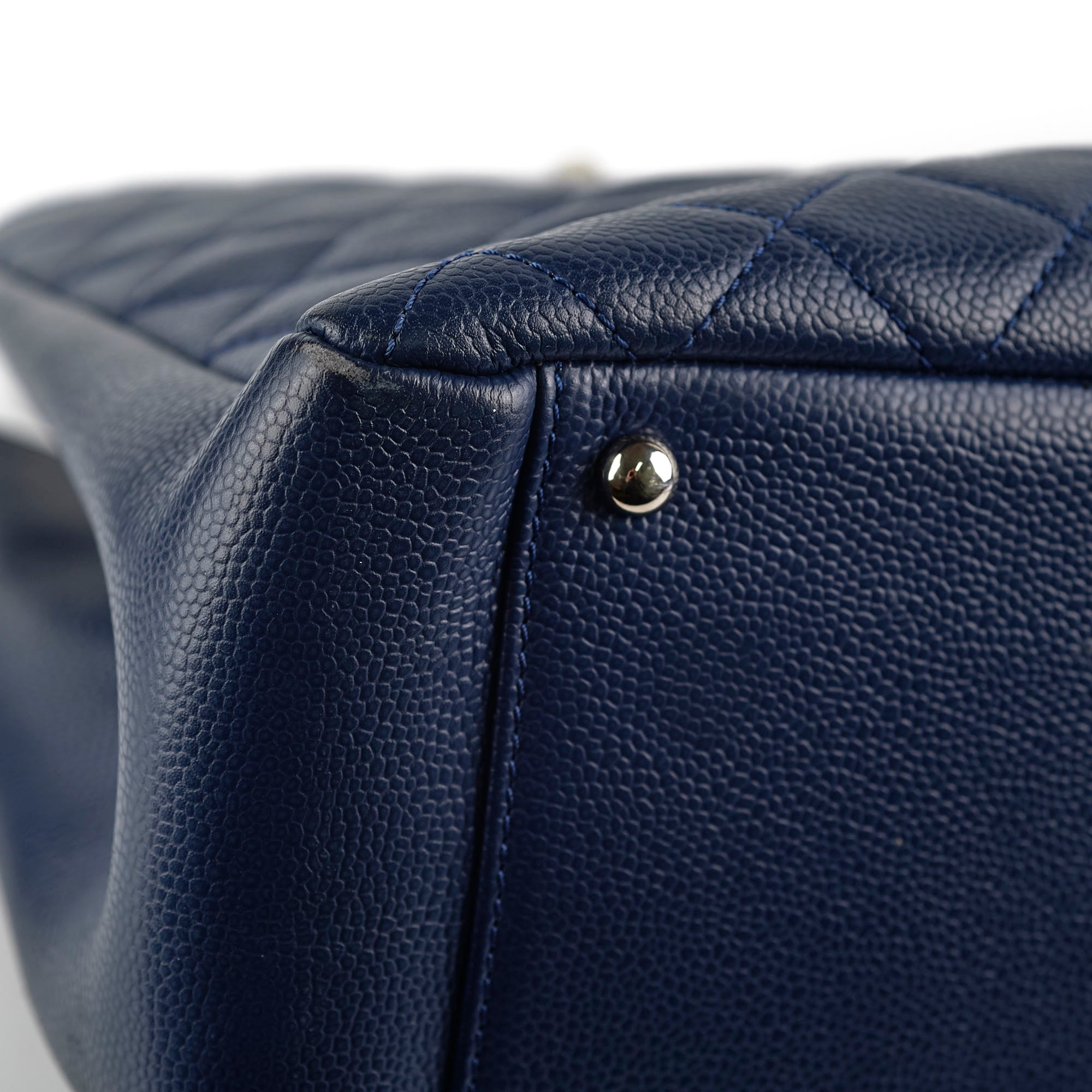 Chanel Caviar GST XL Tote Bag in Navy Blue - Luxury Designer Handbag for Women, Perfect for Work, Travel & Everyday Use