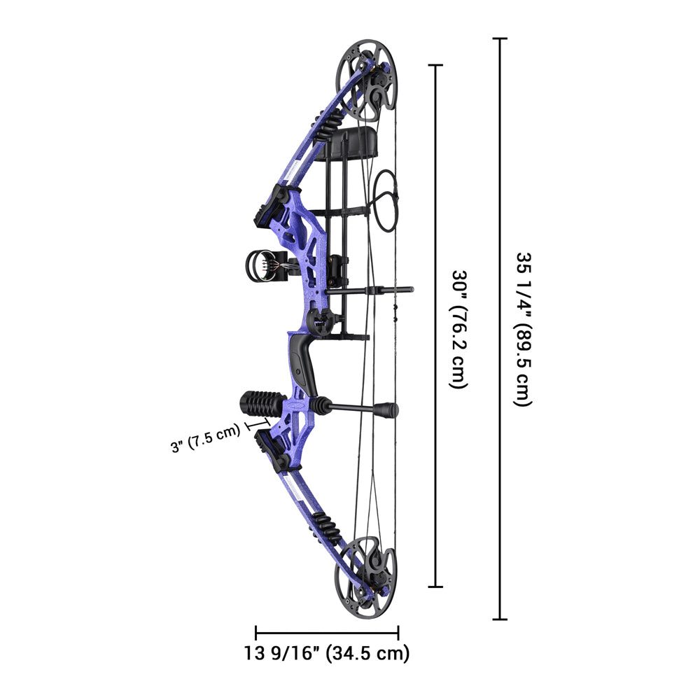 TheLAShop Right Hand Compound Bow Set for Adults & Youth - 30-70lbs Draw Weight with 12 Carbon Arrows - Perfect for Target Practice, Hunting & Outdoor Archery Training