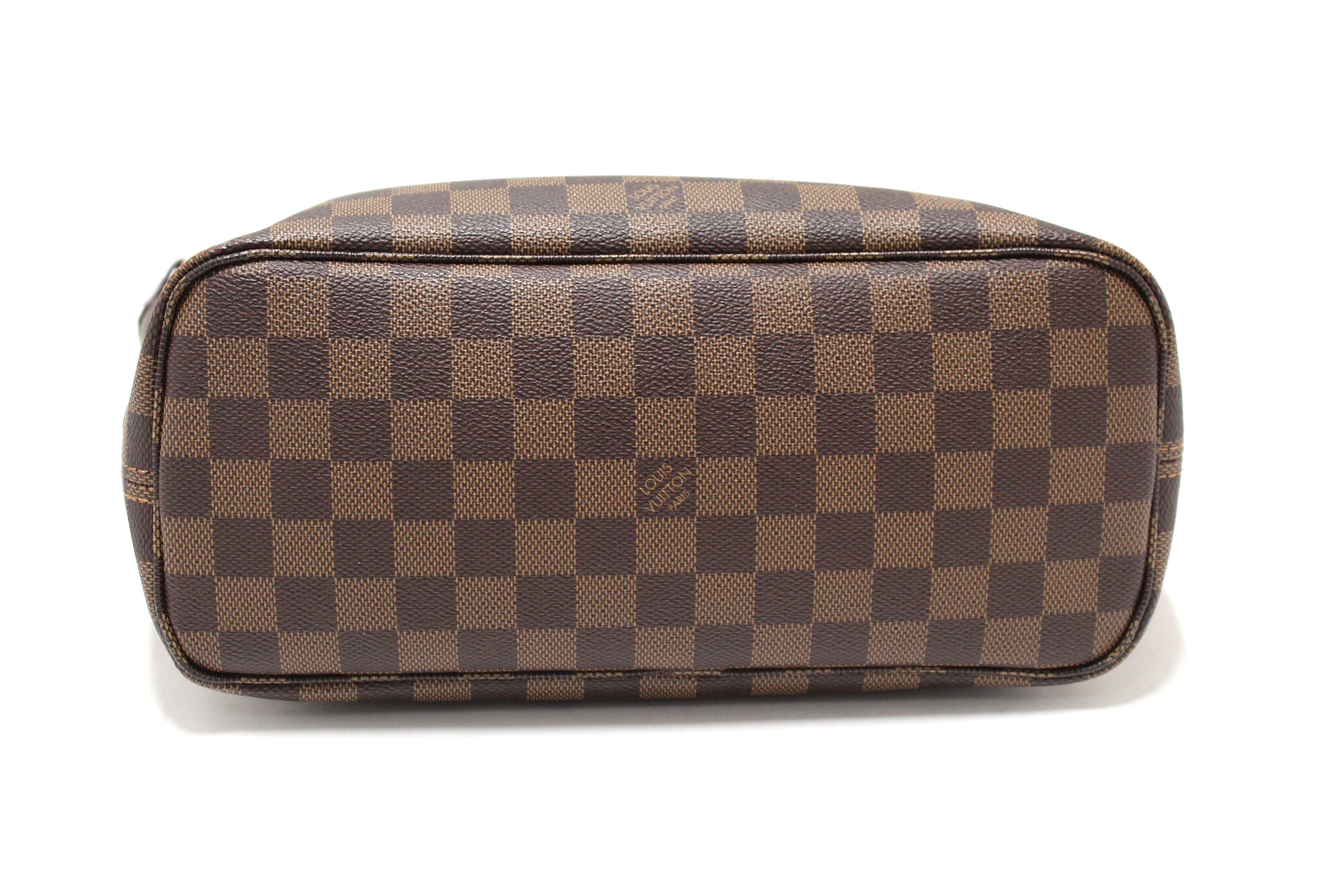 Authentic Louis Vuitton Damier Ebene Canvas Neverfull PM Shoulder Tote Bag - Luxury Handbag for Women, Perfect for Work, Travel & Shopping