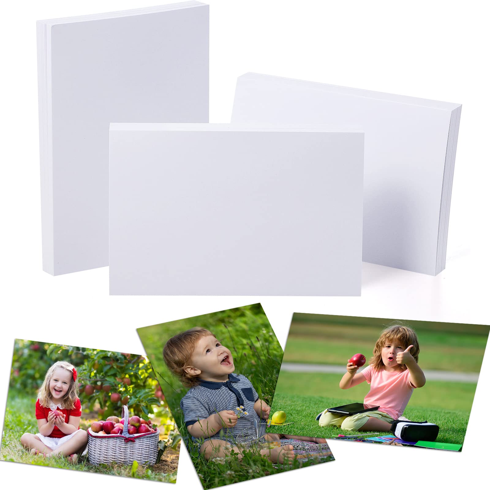Fuutreo 200 Sheets 5x7 Inch 200 GSM Glossy White Photo Paper for Inkjet Printers - Premium Quality Photographic Paper for Printing Photos, Art Prints & Professional Projects