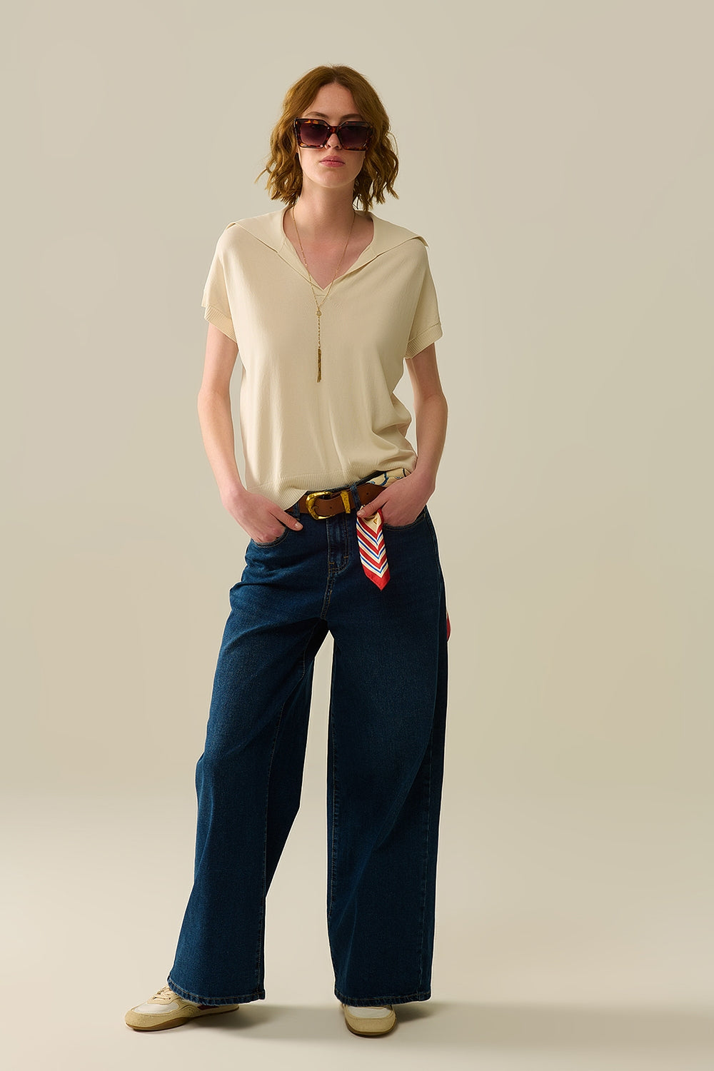 Dark Wash Plus Size Women's Jeans - Comfortable Stretch Denim for Casual Wear & Everyday Outfits