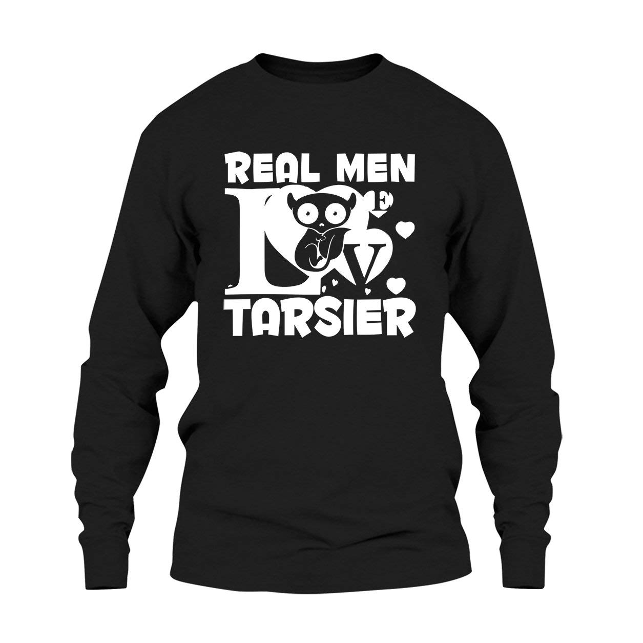 Real Men Love Tarsier T-Shirt - Funny Graphic Tee for Men - Cool Casual Cotton Shirt - Perfect for Everyday Wear, Gifts & Animal Lovers