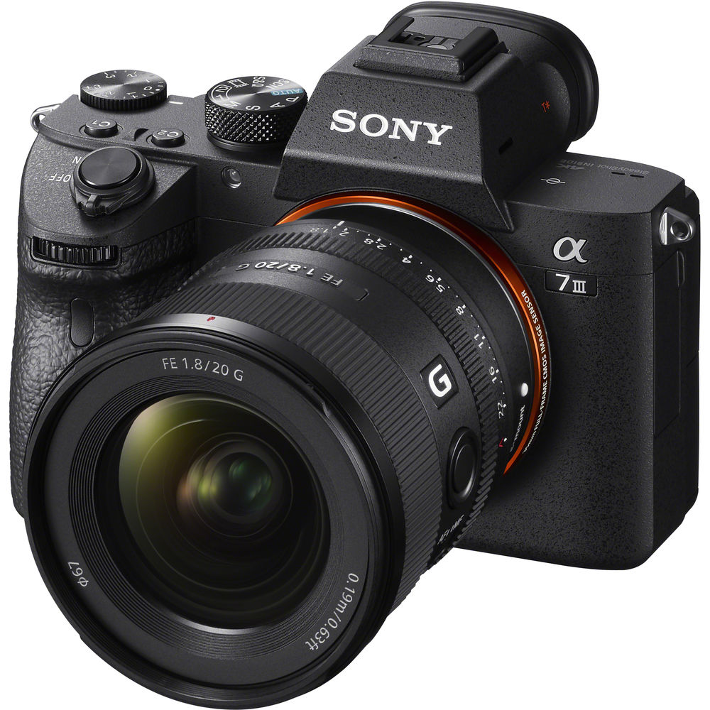 Sony FE 20mm f/1.8 G Full Frame Wide-Angle Prime Lens for Sony E-Mount Cameras - Perfect for Landscape, Astrophotography & Low Light Shooting