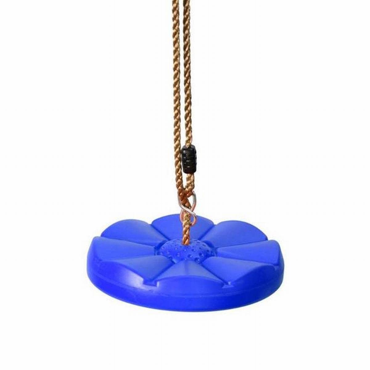 ZHAFG Kids Outdoor Climbing Toy - Safe Wooden Rope Ladder Swing Set with Multiple Rungs for Backyard, Garden & Park Play (Petal Swing Blue) | Perfect for Treehouse, Playground & Outdoor Adventure Activities