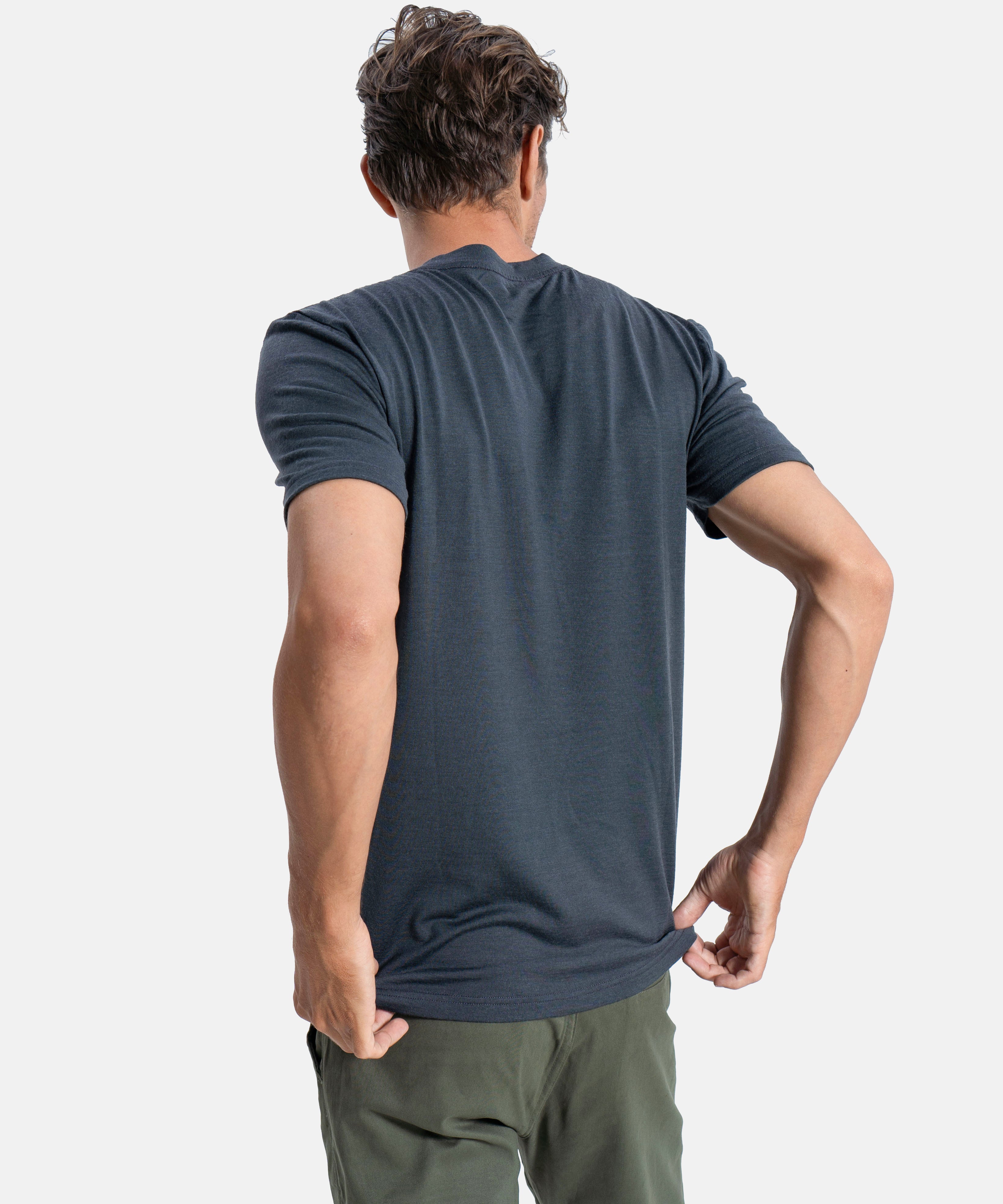Premium Men's Merino Wool T-Shirt - Soft, Breathable & Odor-Resistant for Outdoor Adventures & Travel