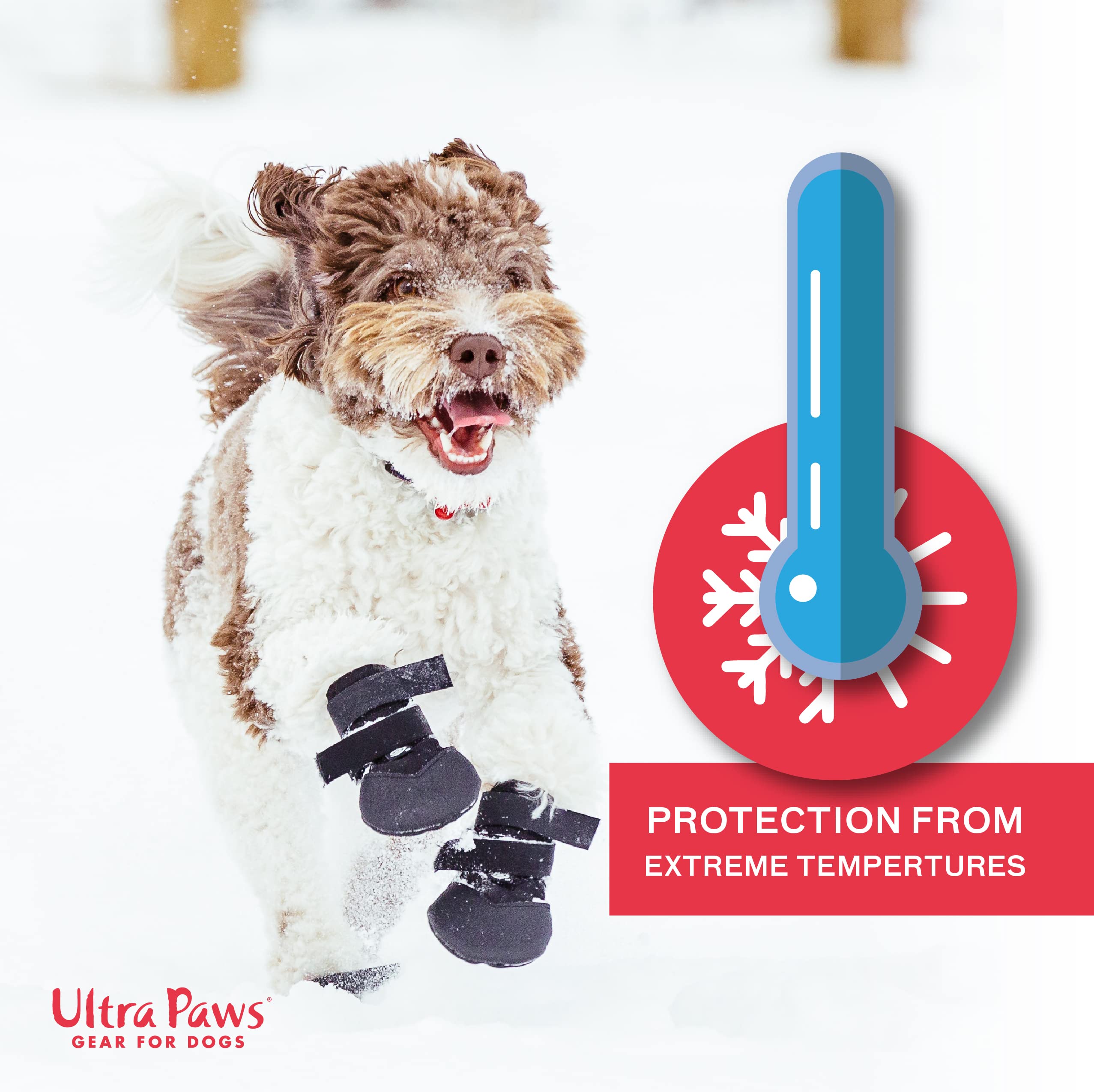Durable Dog Boots for Medium Dogs - Size 5 | Waterproof & Heat Resistant Paw Protectors for Hot Pavement | Lightweight Dog Shoes for Walking, Hiking & Outdoor Adventures