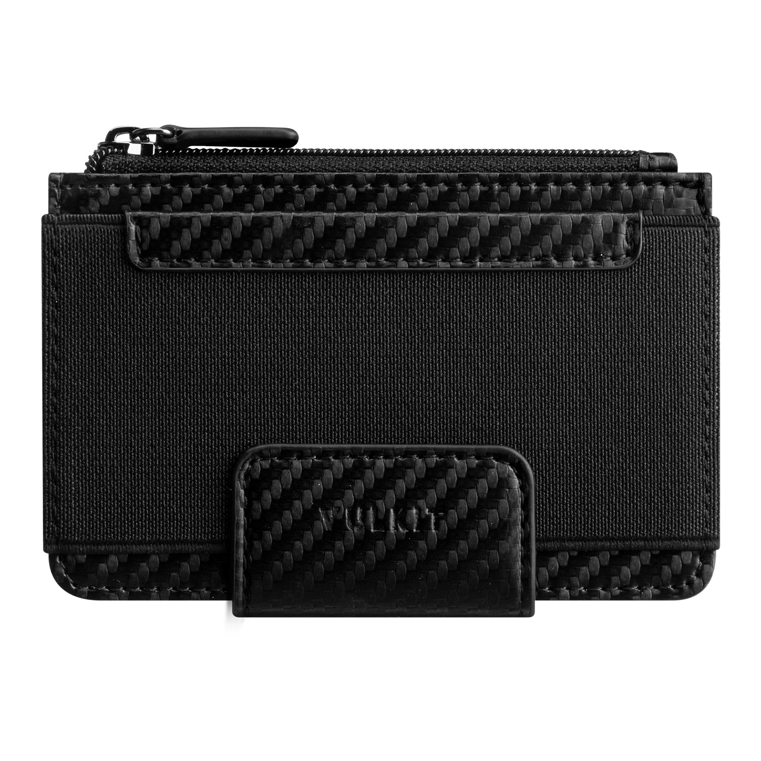 VW110 Slim Bifold Wallet with Zipper Pocket & Elastic Slot - Compact Palm-Sized Men's Wallet for Cash, Cards & Coins - Perfect for Everyday Carry, Travel & Minimalist Lifestyle