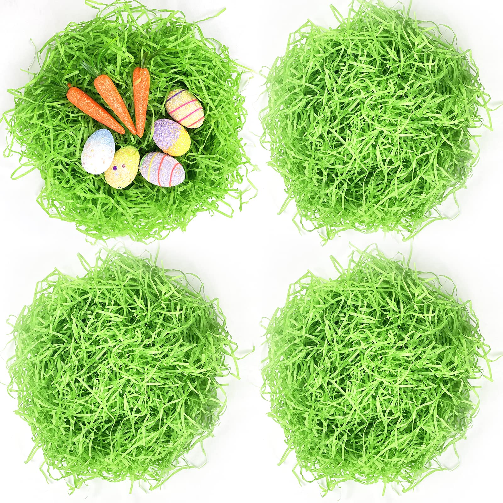 1/2 LB Eco-Friendly Easter Basket Grass Filler - Recyclable Paper Shred for Easter Decorations, Creative Egg Hunts & Gift Wrapping - Perfect for Easter Baskets, Party Favors and Spring Crafts
