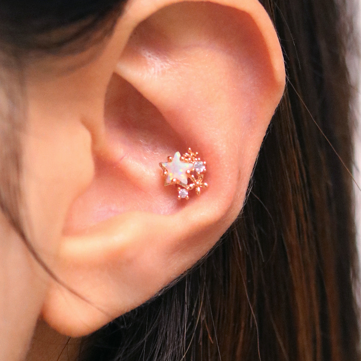 Star Bunch Piercing - Trendy Multi-Piercing Earrings for Cartilage, Helix & Lobe | Perfect for Everyday Wear & Special Occasions