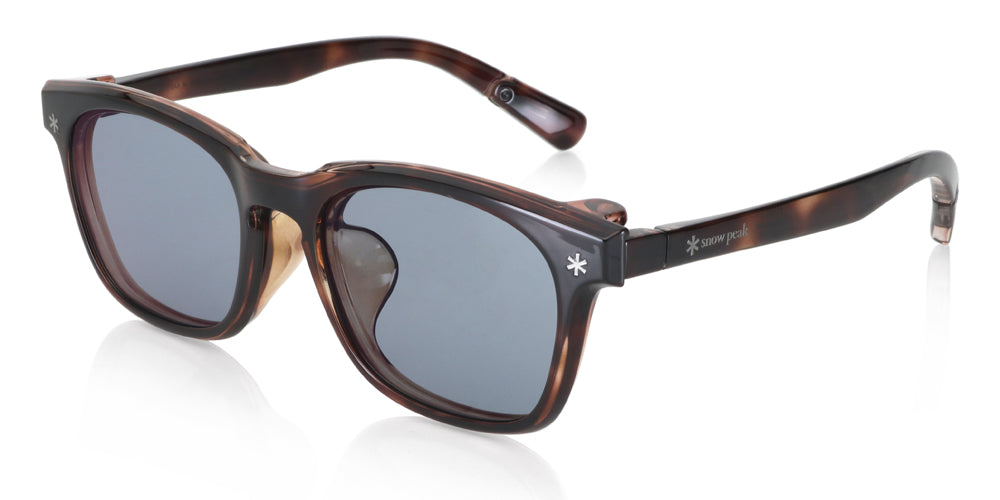JINS x Snow Peak JINS Switch Flip Up 015 86 Sunglasses - Lightweight Polarized Outdoor Sports Glasses for Hiking, Cycling & Driving