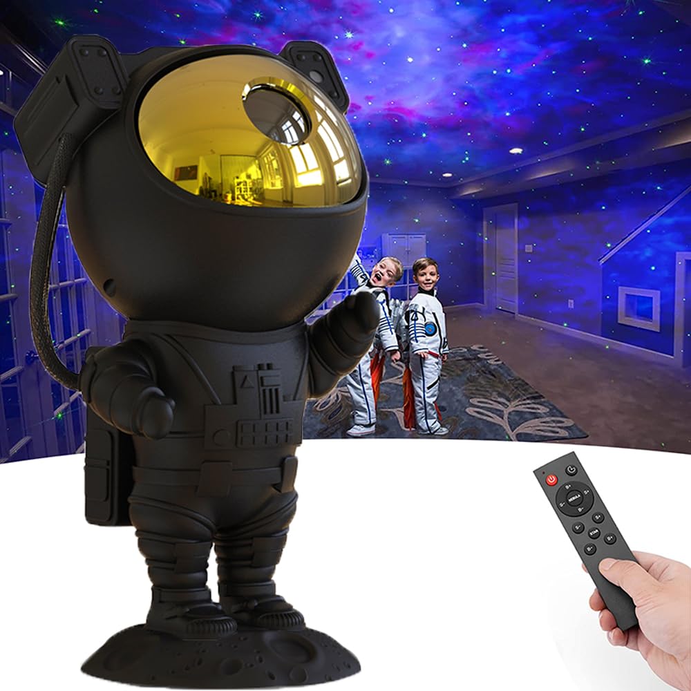 SFOUR Astronaut Galaxy Projector Night Light - Adjustable Star Projector for Bedroom, Kids Room Decor, Home Party & Ceiling Lighting - Perfect Gift for Christmas, Adults & Children - Create a Dreamy Space Ambiance for Relaxation & Sleep