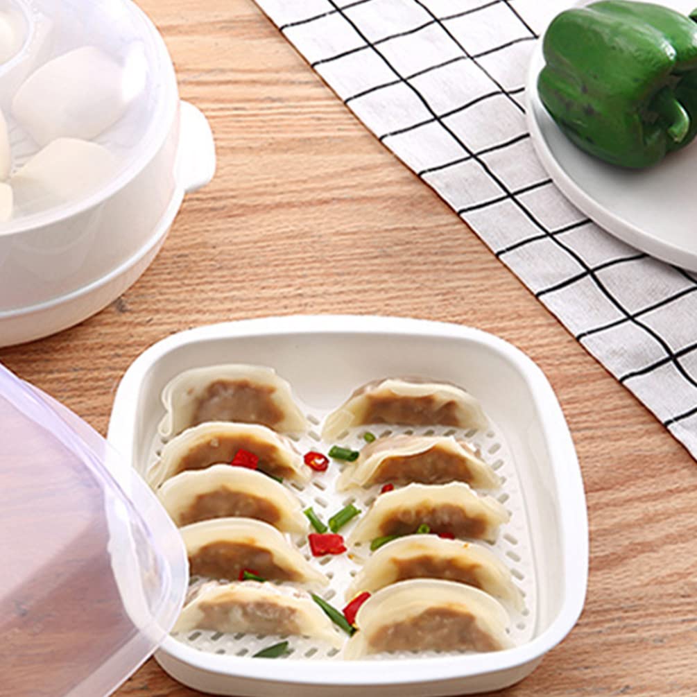 Microwave Steamer with Lid - Vegetable, Fish & Baby Food Steamer for Healthy Cooking | Perfect for Meal Prep, Quick Dinners & Nutritious Baby Food