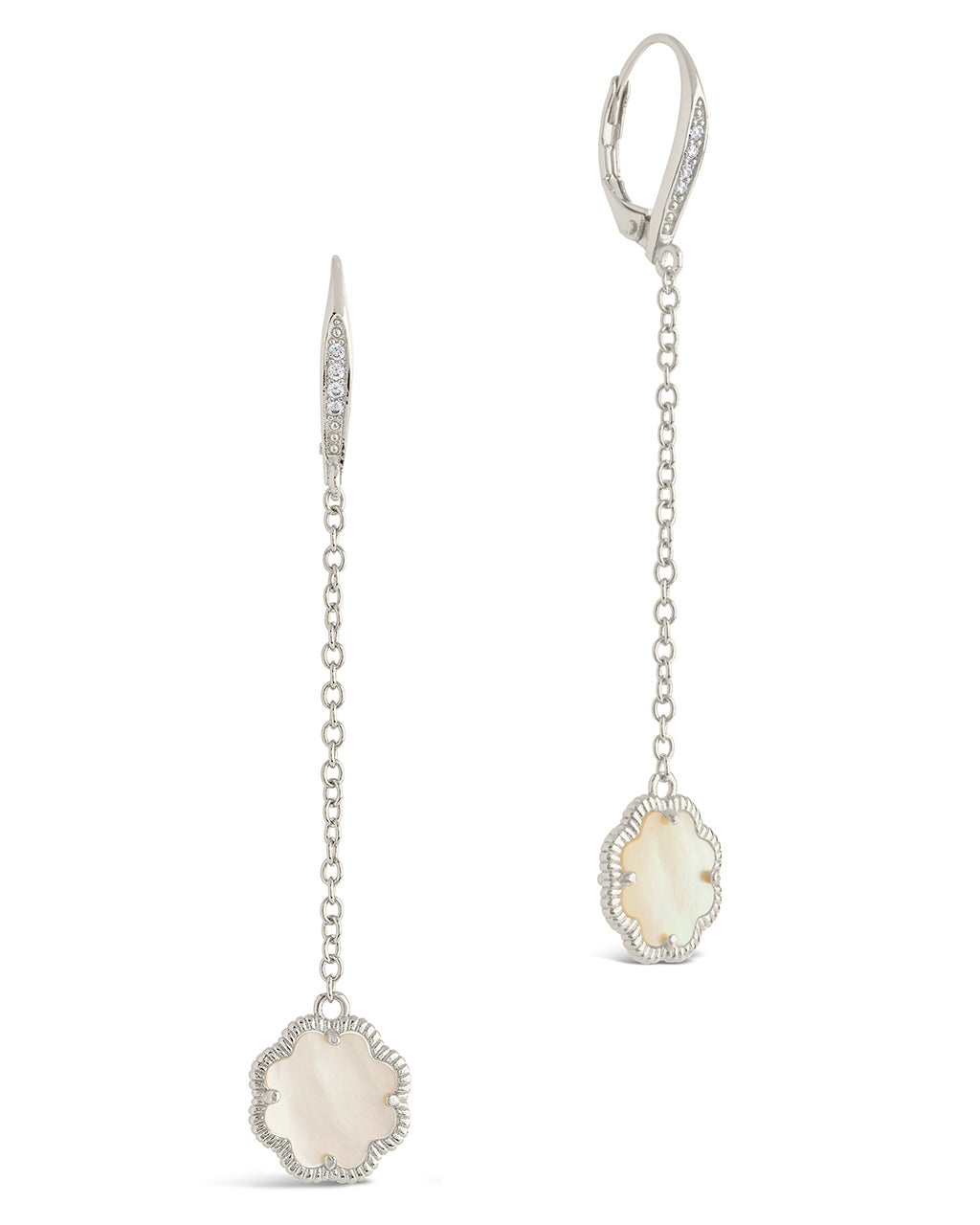 Elegant Rose Petal Long Drop Earrings for Women - Romantic Floral Dangle Jewelry for Date Night & Special Occasions