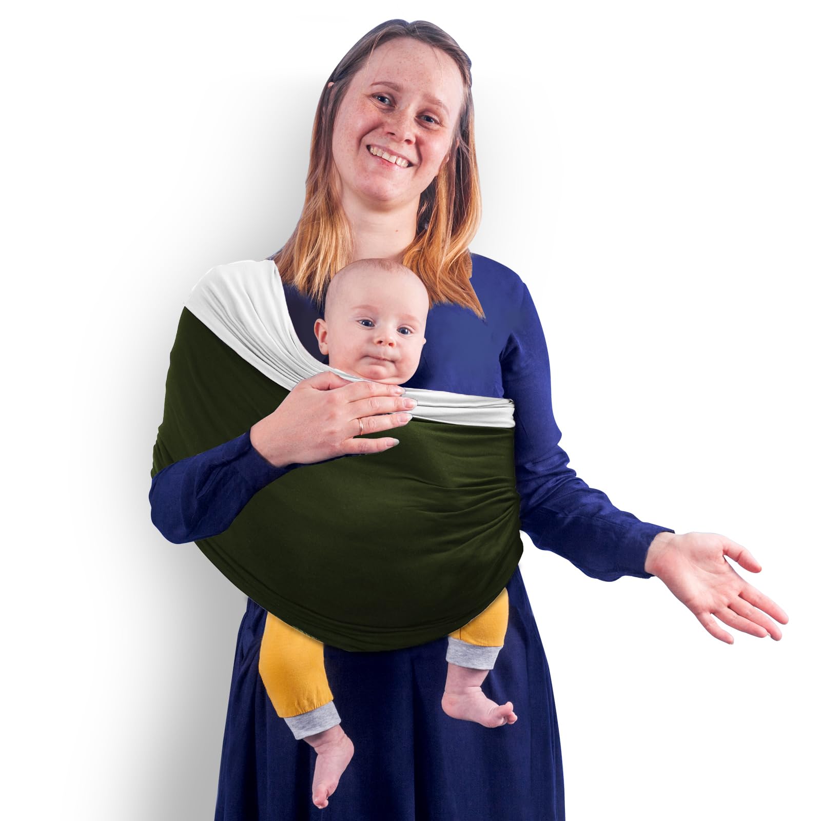 Best Baby Wrap Carrier - Lightweight & Ultra Soft Unisex Sling for Newborns & Toddlers - Easy to Wear Hands-Free Infant Carrier for Breastfeeding, Shopping & Outdoor Activities