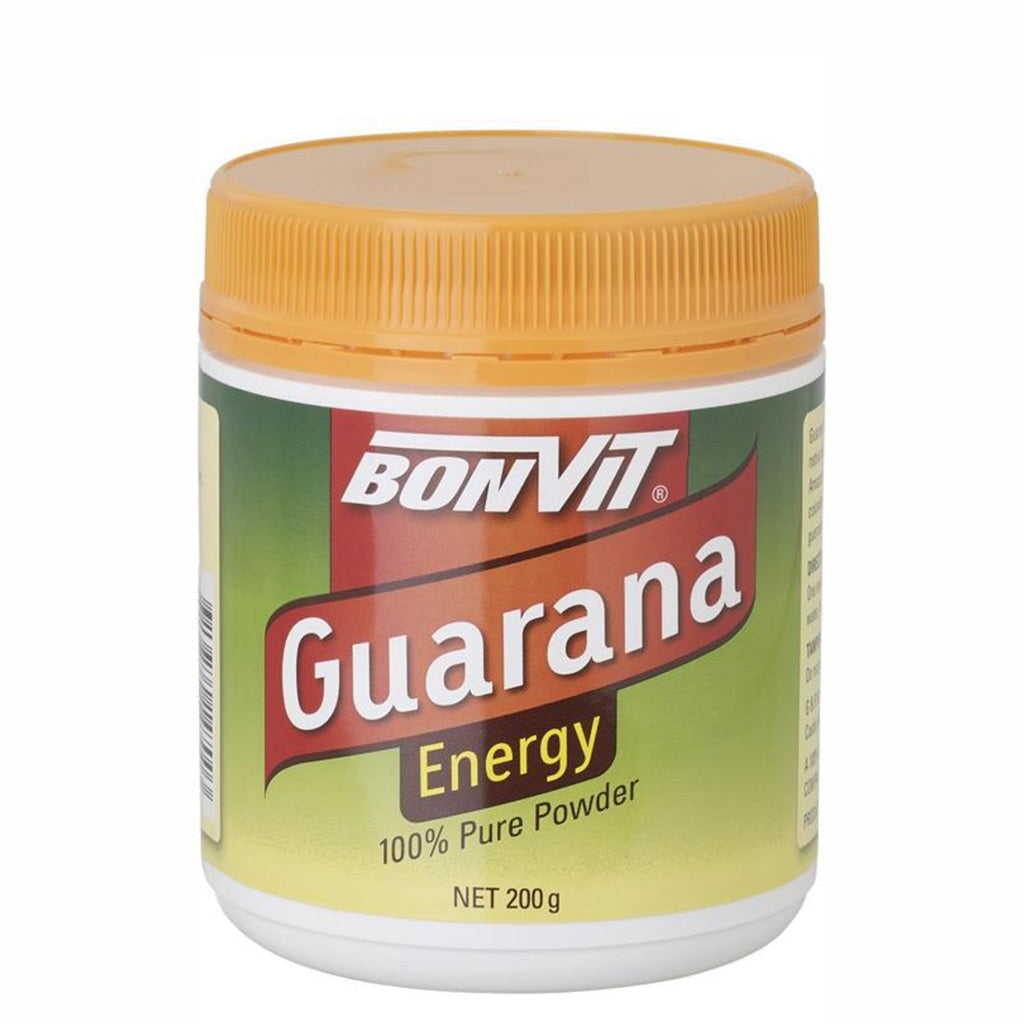 Bonvit Guarana Energy Powder - Natural Caffeine Boost for Workouts, Focus & Energy - Vegan & Gluten-Free Supplement for Athletes, Students & Busy Professionals