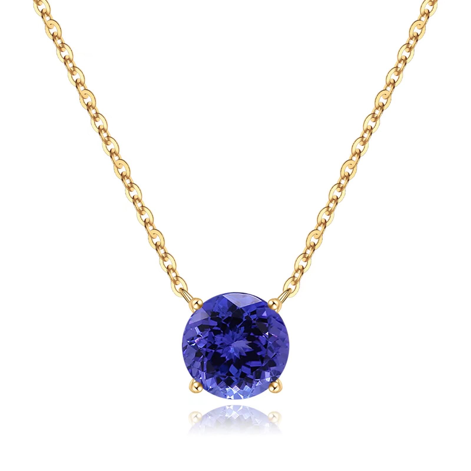 12 Months Birthstone Necklace for Women & Girls - Sterling Silver Pendant Necklace with Birthstone Charms - Perfect Birthday Gift, Mother's Day Jewelry & Thoughtful Present - Ideal for Everyday Wear, Special Occasions & Gift Giving