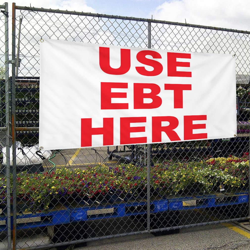 Vinyl Banner - 48x96 Inches, Weatherproof & Durable for Outdoor Use - Business, Industrial & Yard Signs with 8 Grommets - Multiple Sizes Available - Perfect for Storefronts, Events & Construction Sites