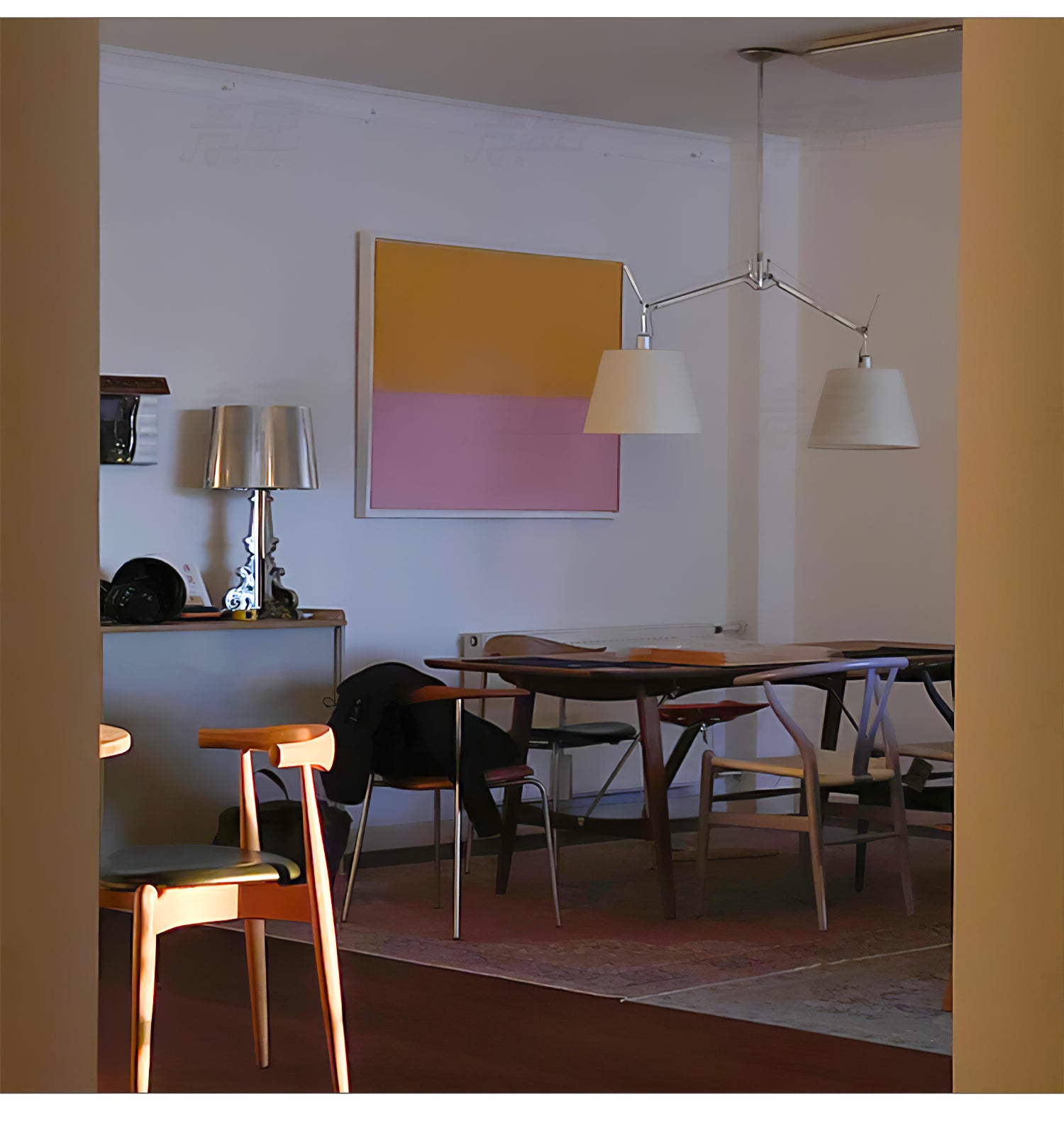 Arcadia Shade Pendant Lamp - Modern Hanging Light Fixture for Dining Room, Kitchen Island & Living Room Decor | Dimmable LED Ceiling Light with Adjustable Height