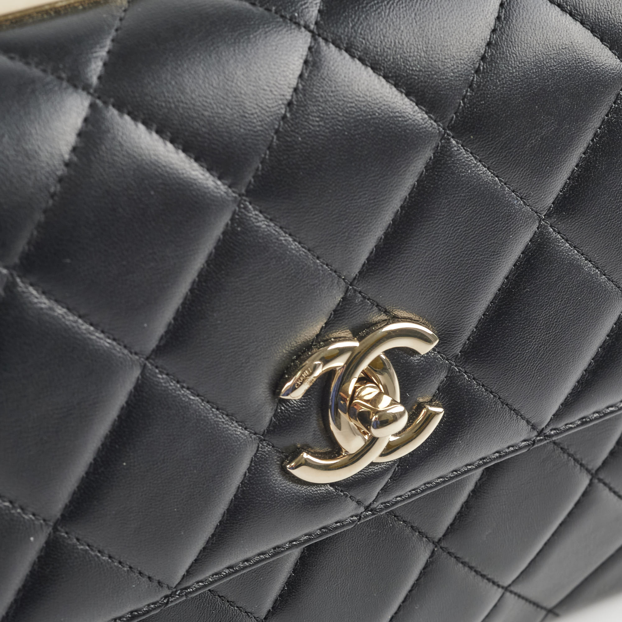Chanel Medium Trendy CC Black Leather Shoulder Bag - Luxury Designer Handbag for Women | Perfect for Work, Evening Events & Everyday Use