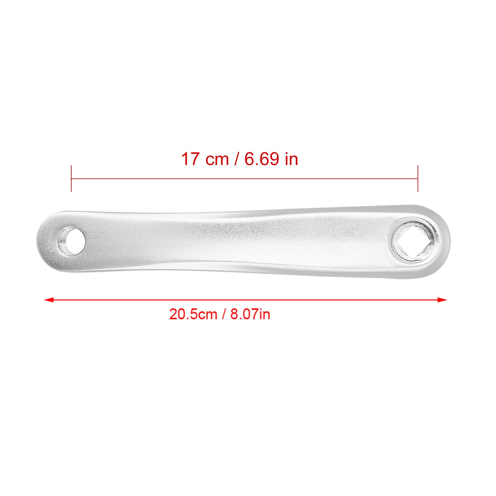 **Premium Bike Crank Arm - 170mm Aluminum Alloy Left Crank Arm for Bike Repair & Replacement - Fits Multiple Bike Models (Silver, Diamond Hole) - Durable & Stylish for Road Bikes, Mountain Bikes & Commuting**