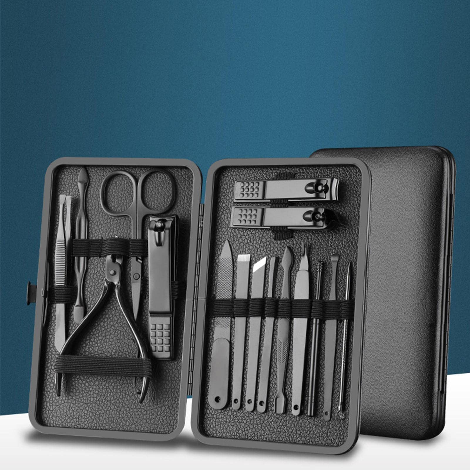 Professional Manicure & Pedicure Kit - High Precision Stainless Steel Nail Clippers, Cutters & Scissors with Leather Case (3-10pcs) - Perfect for Home, Salon & Travel Nail Care