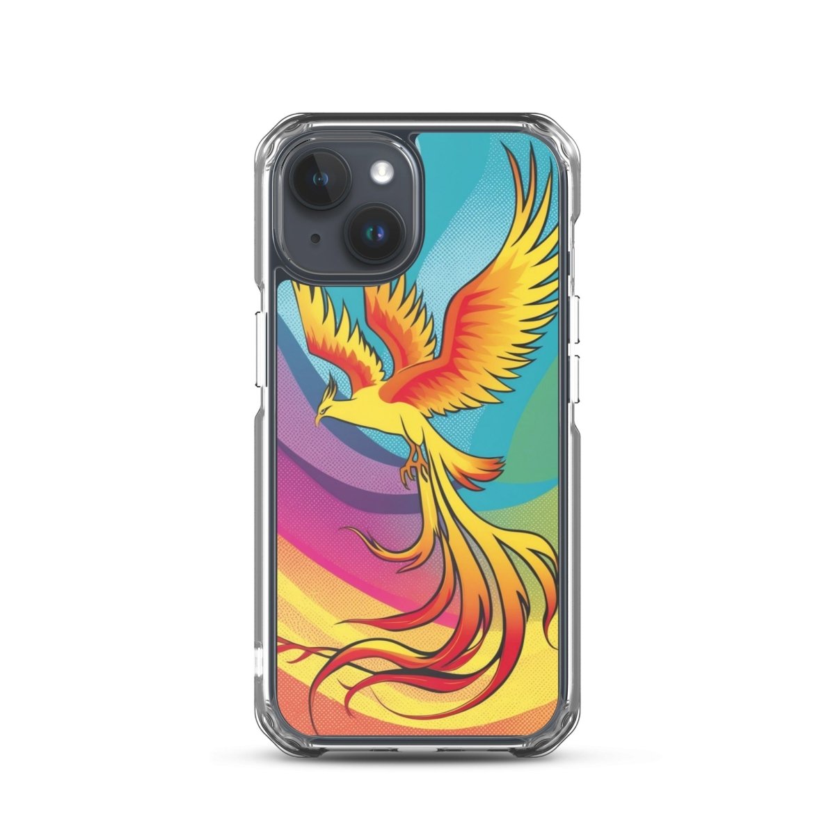 Rising Phoenix - MagSafe® Compatible Clear iPhone Case | Ultra Slim Protective Cover for iPhone 12/13/14/15 | Perfect for Everyday Use & Wireless Charging