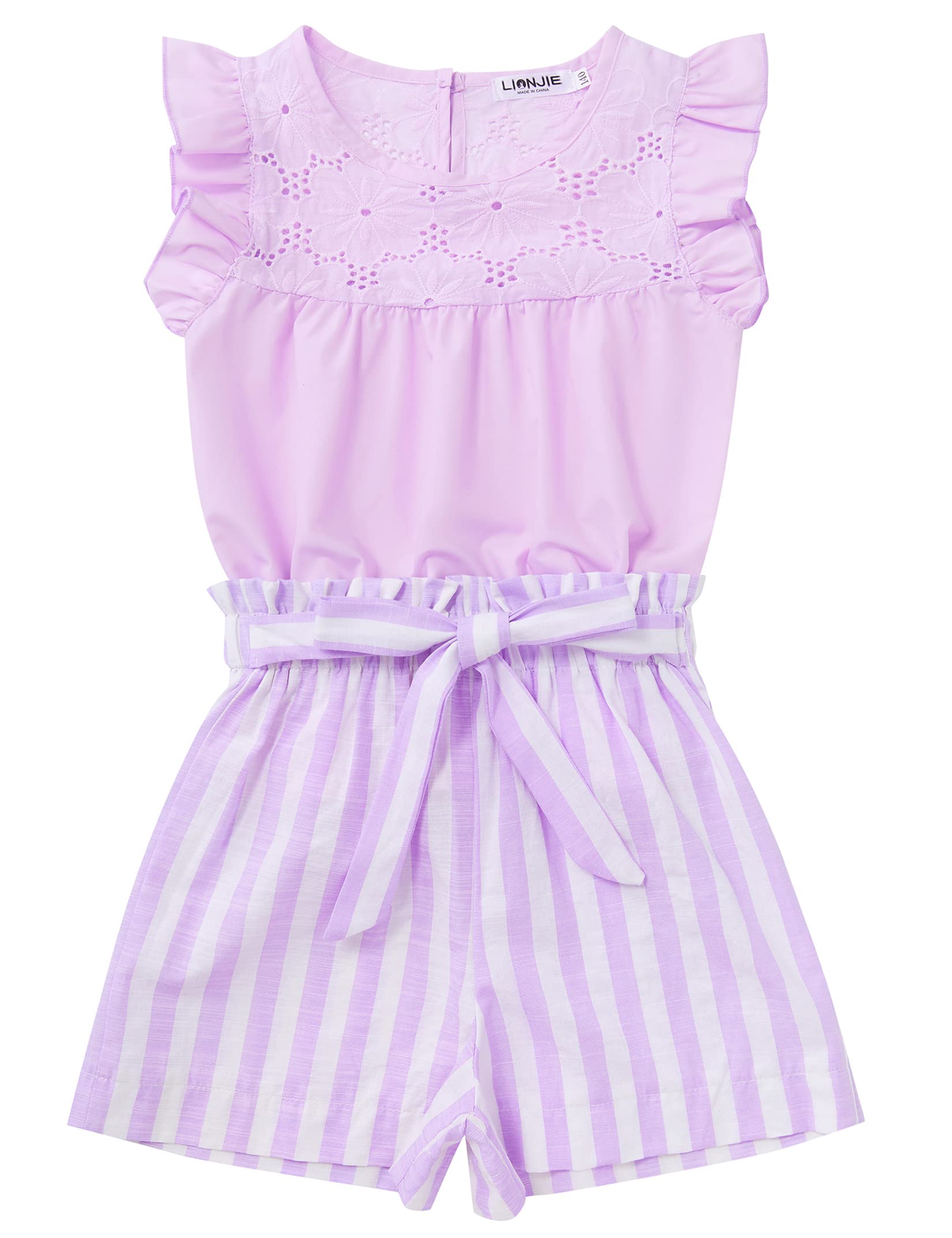 Girls' 2-Piece Summer Outfit Set - Cute Short Sleeve T-Shirt & Comfortable Shorts | Perfect for Playdates, Beach Trips & Summer Adventures